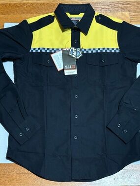 (XS) 5.11 Tactical Fast-Tac Uniform Long Sleeve Shirt (High Visibility)